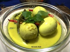 Read more about the article Gulai Masin Telur
