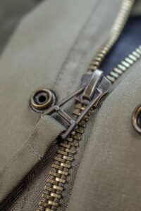 zipper, closure, hack, detail, jacket, olive, snap fasteners, macro, close up, green, stud