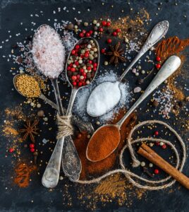 spices, spoons, salt, samsung wallpaper, phone wallpaper, pepper, mobile wallpaper, mobile wallpaper 4k, lock screen wallpaper, ipad wallpaper, ingredients, condiments, beautiful wallpaper, flavoring, background, wallpaper, iphone wallpaper